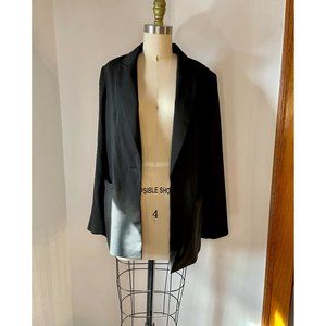 Black TOP SHOP Button Blazer